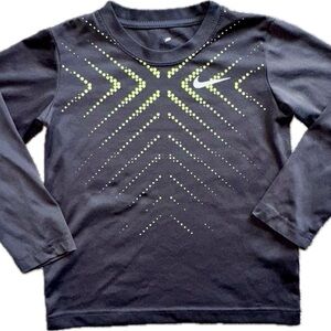 Nike Kids 6 Long Sleeve Shirt with Neon Accents